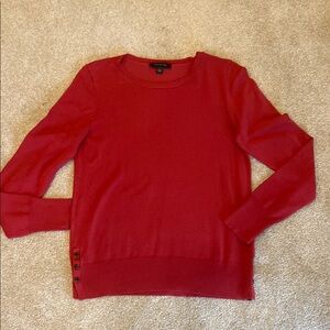 Ann Taylor Red Crew Neck Sweater